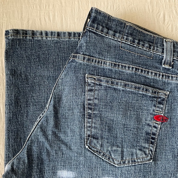 Point Zero Men’s Denim Jeans Stretch Cotton Straight Leg Zipper Fly 33 x 33.5” - Picture 1 of 10